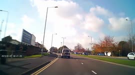 Wrong way around roundabout