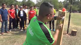 Watermelon Relay Races At Bizarre Village Sports Day