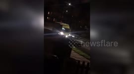 Paramedics in hazmat suits take away person in York