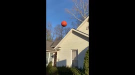 Ohio teen builds EPIC trick shot across entire backyard and house