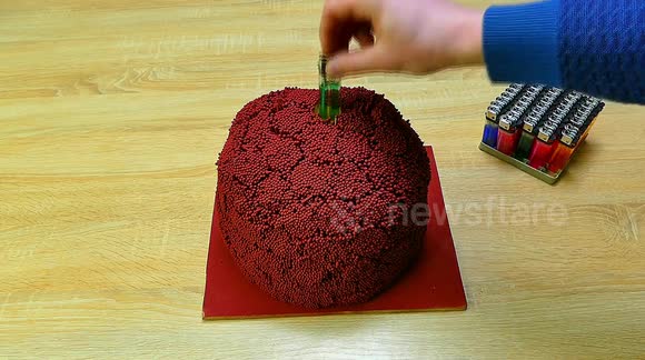 YouTuber uses masses of matches to create fiery chain reaction