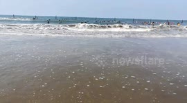 Spectacular Water Waves In Ras El Bar Egypt