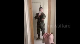 US Marine goes viral after starting the internet's newest challenge
