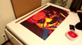 Pennywise made out of 7,200 skittles