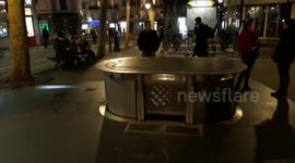 Paris' first pop-up toilet seen rising up for all to see