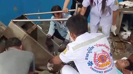 Factory worker, 18, has foot mangled after trying to kick ice cube stuck in crushing machine