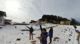 Snow fall in India