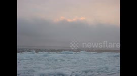 melting ice at the desember