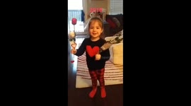Child wishing happy valentine's day over the years