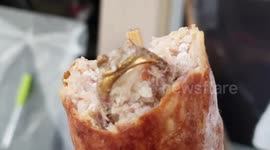 Thai man shocked after finding gold ring inside his hot dog
