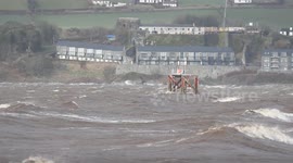 Storm Denis - Big Water On Lough Foyle