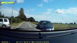 'My child was crying': Car being towed nearly causes head-on collision on UK road