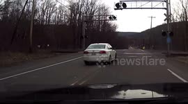 Pennsylvania driver passes vehicle in a no-pass zone