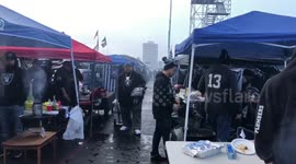 Rain soaked tailgate