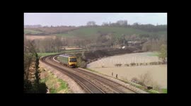 Storm Dennis aftermath-trains near Bath 15/16 Feb 2020