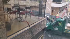 Window cleaner at Boulevard Theatre