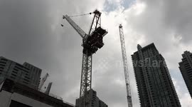 Toronto Gardiner expressway elevated concrete highway infrastructure showing signs of wear and decay