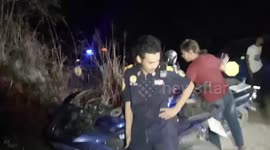 Emergency services search for wreckage of helicopter that crashed near US military base in Thailand