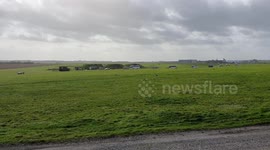Coronavirus: Diamond Princess passengers leave Boscombe Down on coaches