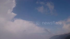 blizzard on the lake