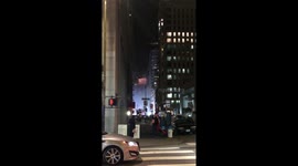 Helicopter flying through downtown San Francisco (“Matrix 4” filming)