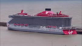 Virgin's new cruise ship Scarlet Lady in Dover