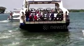 Disaster narrowly averted when ferry collides with tourist boat in southern India