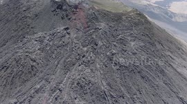 Flying around volcano Pacaya