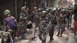 Thousands of paramilitary police deployed in New Delhi after deadly riots