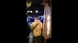 Football fans clash with Spanish police