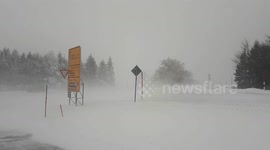 90 kmph winds and blizzards in the Black Forest as Storm Bianca hits Germany Part 1
