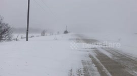 Blizzard-like conditions