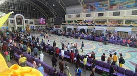 In Thailand, the national anthem is played publicly twice a day, in schools, train stations and malls