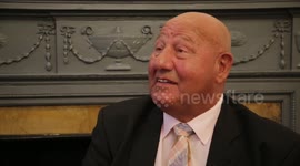 Former boxer Ronnie Russell is pictured for the last time with the George medal