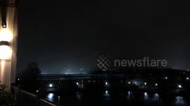 Deadly tornado silhouetted by lighting in Nashville as storm wreaks havoc