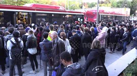 Toronto transit system takes steps to reduce the risk of coronavirus spread on all transit vehicles and surfaces in Toronto Ontario Canada