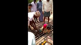 Woman rescued with sledgehammer after getting leg stuck in oversized cattle grid