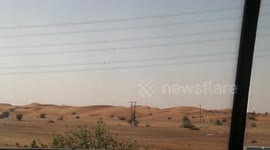 Breath taking desert view in the middle east