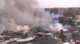 Deadly fire in Gaza Strip market kills at least nine