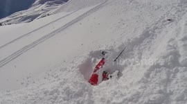 Skier rescues woman trapped beneath snow struggling for air