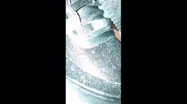 Custom Air Force 1 Midnight Black @kustom.sneakz (instagram)