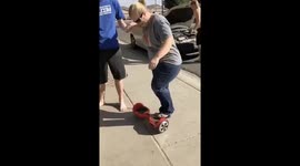 EPIC funny mom hoverboard FAIL! Wait until the end