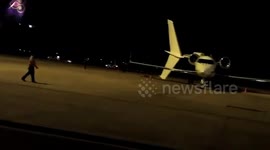 Passenger plane crashes into $40m Gulfstream private jet at airport in Laos