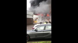 Fire at Reading retail park itp building