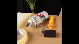 Abstract Painting With Different Tools And Techniques