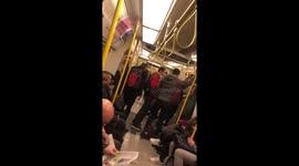 Magazine seller leaves London Underground passengers bemused with coronavirus joke