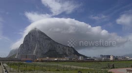Cool timelapse shows cloud formation over the Rock of Gibraltar