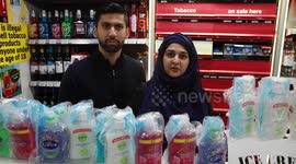 UK shop is giving away protective masks and hand gel to pensioners