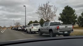 Drive-thru lab for Coronavirus testing in Denver is first in country and sees long lines