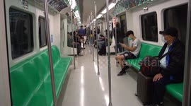 Taiwan MRT. Empty on Saturday March 14